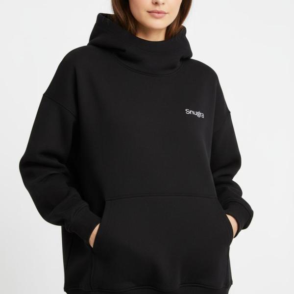 Black pinky swan hoodie