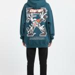 Blue oily bugs bunny hoodie