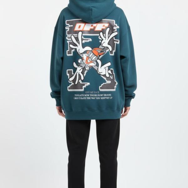Blue oily bugs bunny hoodie