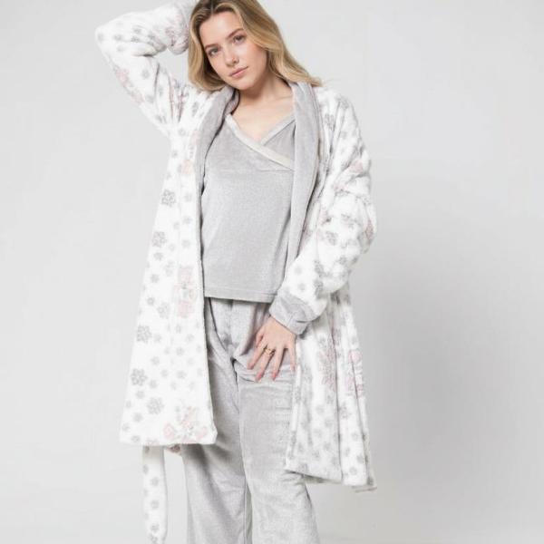 White chic home dress